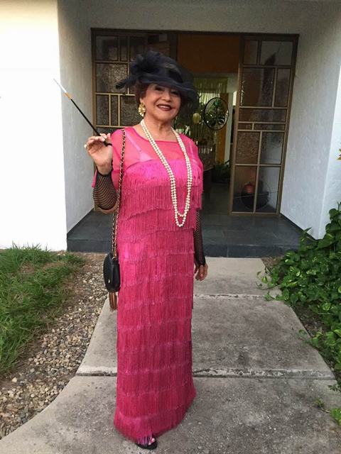 Sandra Edilia Tovar, caracterizada.